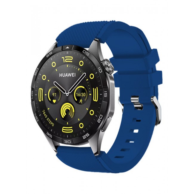 CATANES (for Huawei GT4 22mm) Silicone Strap,Sport Wristband Strap Adjustable Silicone Sport Band Blue