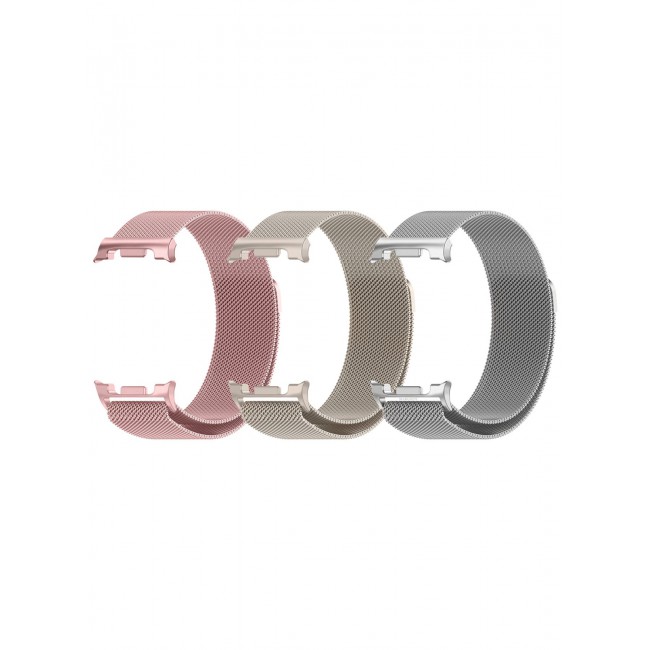 CATANES 3Packs Milanese Metal Band for Samsung Galaxy Watch 8 Band 40mm 44mm/8 Classic 46mm, Mesh Magnetic Stainless Steel Loop Strap