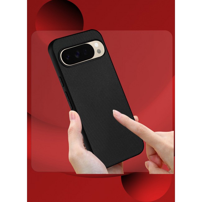 CATANES Hard Carbon-Laminated Shockproof Case for Google Pixel 10 Pro XL – Slim Protection Cover - Black