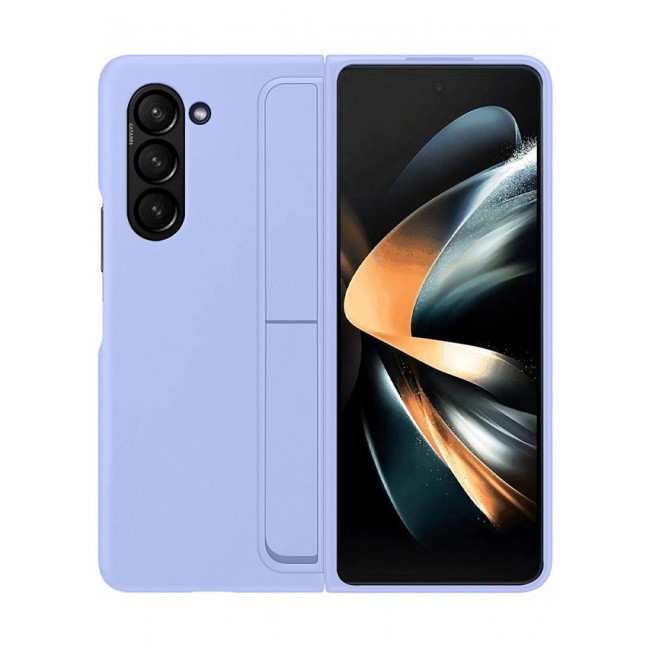 CATANES Samsung Galaxy Z Fold 5 Case with Pen Holder S-Pen included Hard Ultra Protective and Anti Shock Case Cover Light Purple