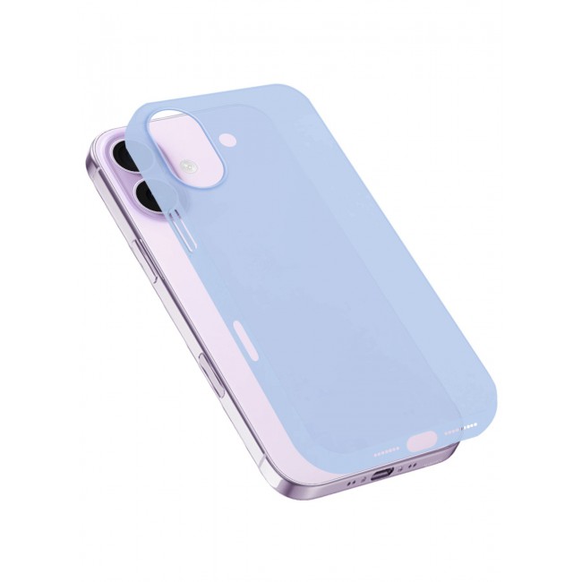 CATANES Air Skin Frosted Matte Case for iPhone 17 - Stylish Ultra Slim Back Cover - Light Blue