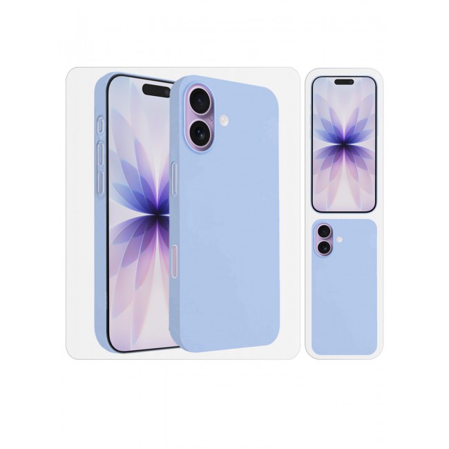 CATANES Air Skin Frosted Matte Case for iPhone 17 - Stylish Ultra Slim Back Cover - Light Blue