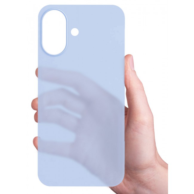 CATANES Air Skin Frosted Matte Case for iPhone 17 - Stylish Ultra Slim Back Cover - Light Blue