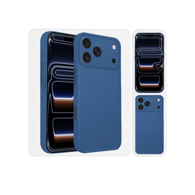 CATANES Air Skin Frosted Matte Case for iPhone 17 Pro Max - Stylish Ultra Slim Back Cover - Deep Blue