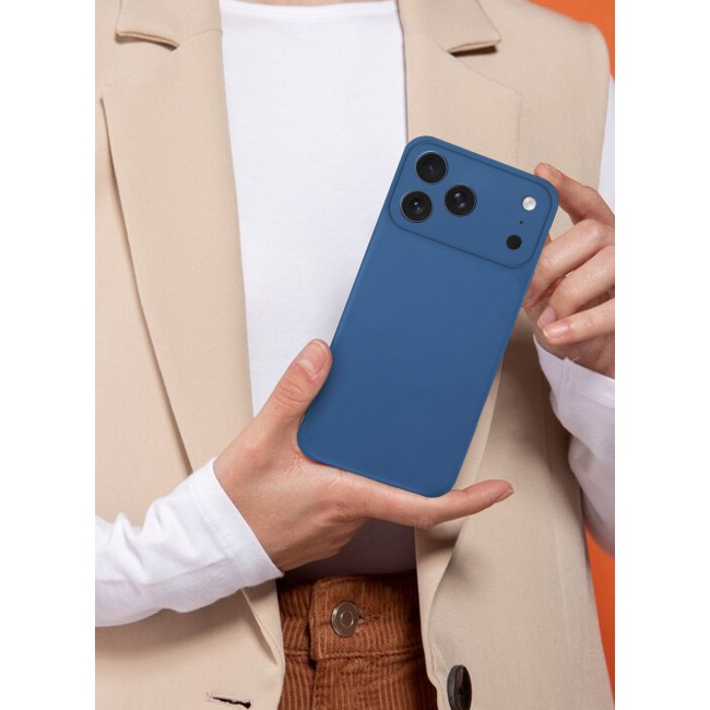 CATANES Air Skin Frosted Matte Case for iPhone 17 Pro Max - Stylish Ultra Slim Back Cover - Deep Blue