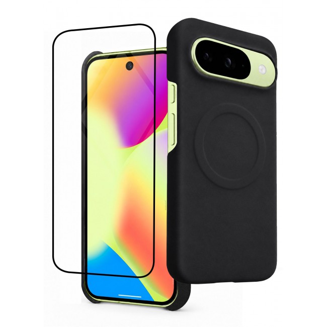 CATANES 2 Pack Premium Alcantara Case for Google Pixel 10 Magnetic Shockproof Slim Cover - Black