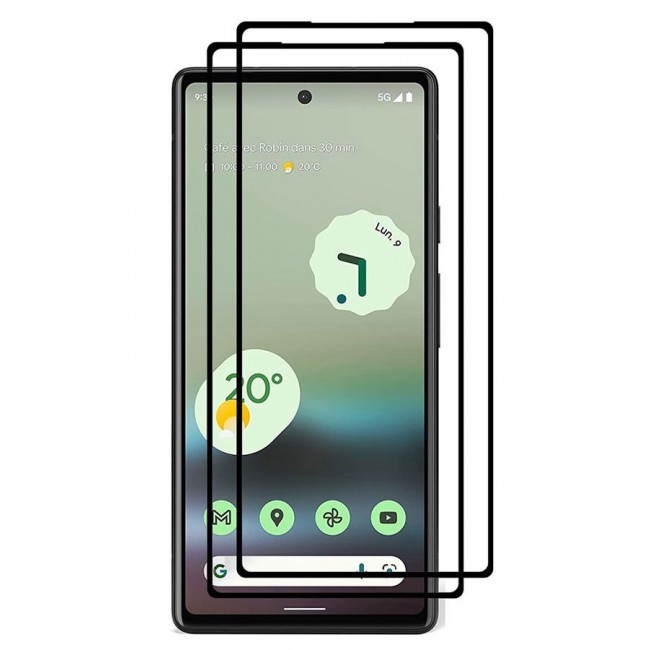 CATANES 3 Pack For Google Pixel 7a Case And 2 Screen Protector Soft TPU Bumper Protective Back Case Red
