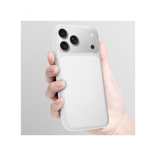 CATANES Case Cover for iPhone 17 Pro Max, Air Skin Line Design Back Cover, Sturdy Durable Ultra-Thin Case, Drop Protection Cover Clear - White