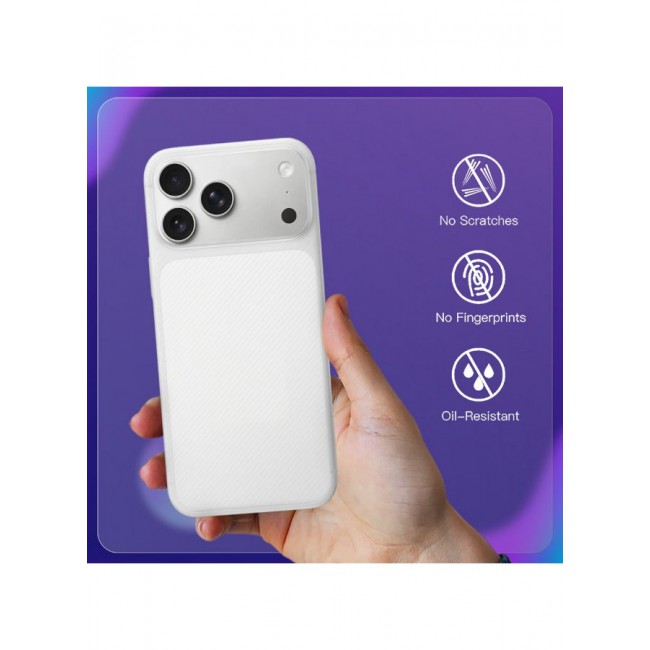 CATANES Case Cover for iPhone 17 Pro Max, Air Skin Line Design Back Cover, Sturdy Durable Ultra-Thin Case, Drop Protection Cover Clear - White