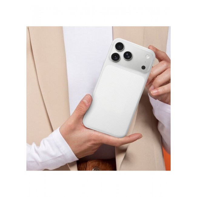 CATANES Case Cover for iPhone 17 Pro Max, Air Skin Line Design Back Cover, Sturdy Durable Ultra-Thin Case, Drop Protection Cover Clear - White