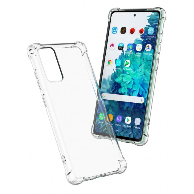 CATANES Samsung Galaxy S20 FE (2020/2022) Clear Case Shockproof Reinforced Corners Transparent Soft Ultra Slim TPU Back Cover 6.5 inch Clear