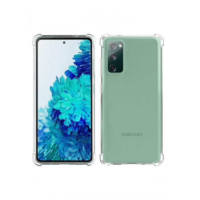 CATANES Samsung Galaxy S20 FE (2020/2022) Clear Case Shockproof Reinforced Corners Transparent Soft Ultra Slim TPU Back Cover 6.5 inch Clear