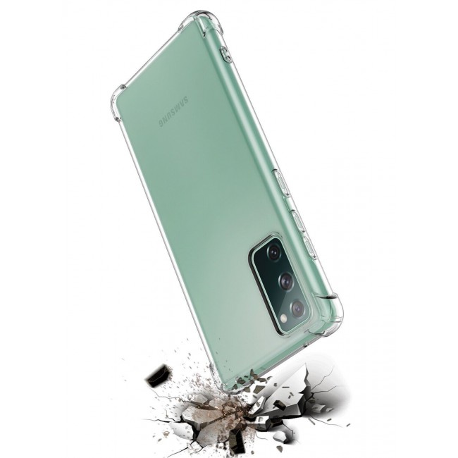 CATANES Samsung Galaxy S20 FE (2020/2022) Clear Case Shockproof Reinforced Corners Transparent Soft Ultra Slim TPU Back Cover 6.5 inch Clear