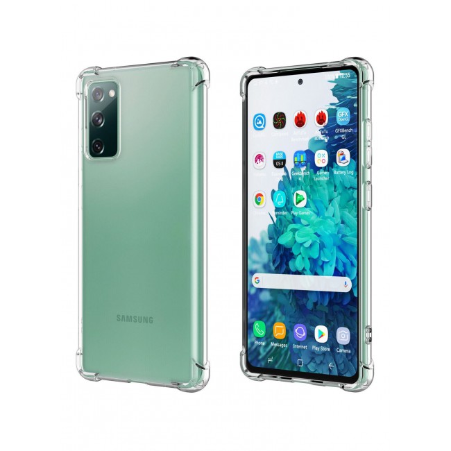 CATANES Samsung Galaxy S20 FE (2020/2022) Clear Case Shockproof Reinforced Corners Transparent Soft Ultra Slim TPU Back Cover 6.5 inch Clear