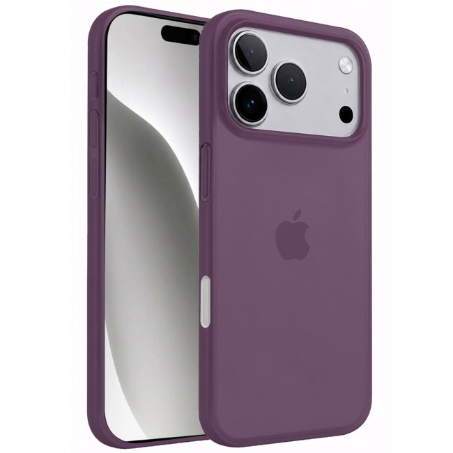 CATANES Air Skin Frosted Matte Case for iPhone 18 Pro - Stylish Ultra Slim Back Cover - Burgundy