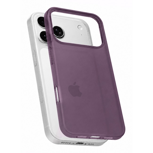 CATANES Air Skin Frosted Matte Case for iPhone 18 Pro - Stylish Ultra Slim Back Cover - Burgundy