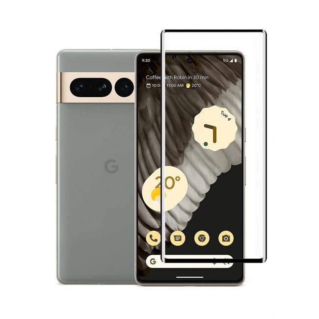 CATANES Google Pixel 7 Pro Screen Protector Tempered Glass 9H Anti-Scratch Shatterproof HD Curved Edge to Edge Full Coverage Film 6.7 inch