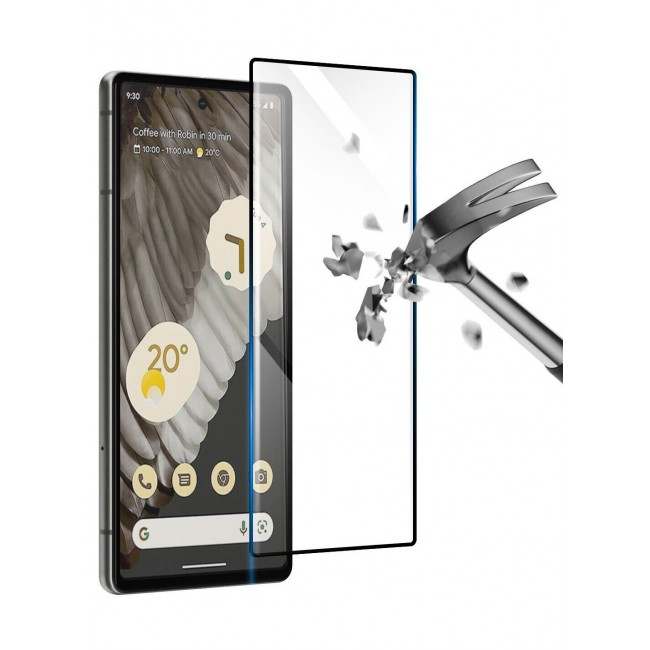 CATANES Google Pixel 7 Pro Screen Protector Tempered Glass 9H Anti-Scratch Shatterproof HD Curved Edge to Edge Full Coverage Film 6.7 inch