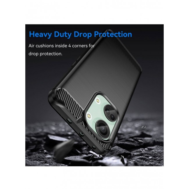 CATANES OnePlus Nord 3 Case Cover Soft TPU Bumper Protective Back Case Black