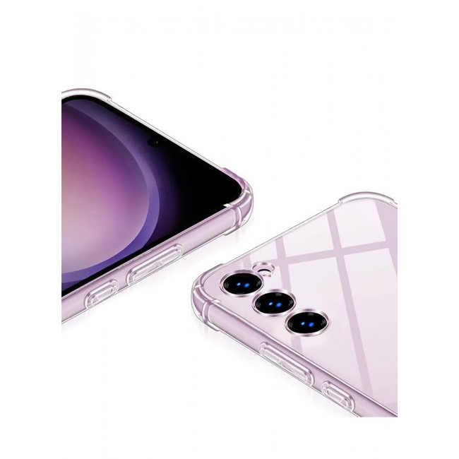 CATANES Samsung Galaxy S23 FE Case Clear Soft Flexible TPU Anti-Shock Slim Transparent Back Cover with Reinforced Bumper Corners