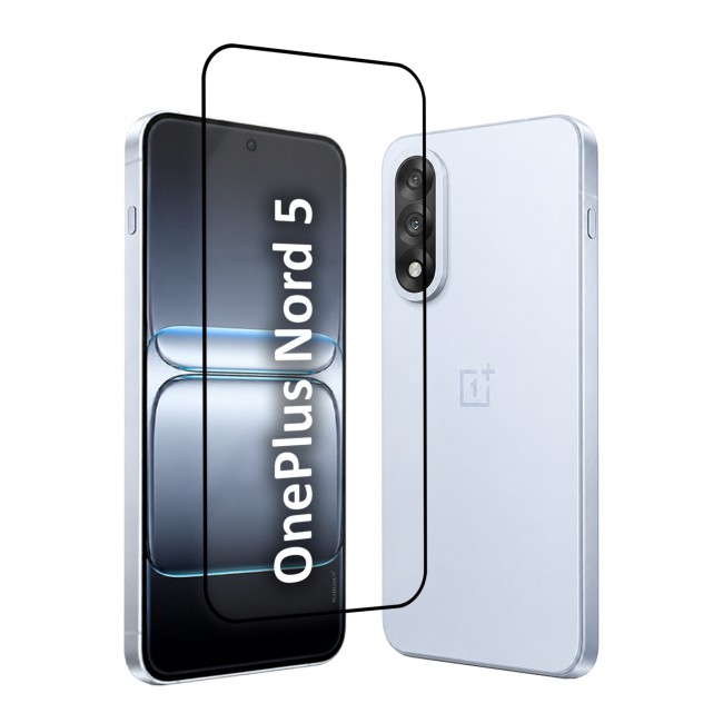 CATANES Screen Protector for OnePlus Nord 5 Tempered Glass 3D, Full Coverage, Scratch-Resistant, 9H Hardness High-Definition Clear Guard, Black Edge