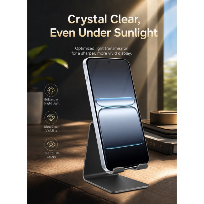 CATANES Screen Protector for OnePlus Nord 5 Tempered Glass 3D, Full Coverage, Scratch-Resistant, 9H Hardness High-Definition Clear Guard, Black Edge