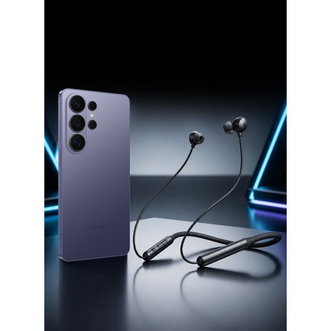 CATANES (for Samsung Galaxy S26 Ultra) Wireless Neckband Headphones USB-C Fast Charging Foldable & Lightweight Build Waterproof Headphones Black