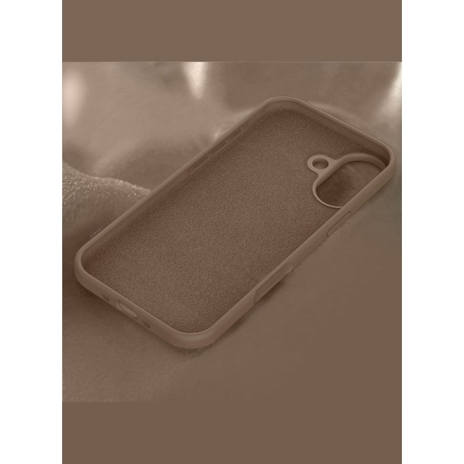 CATANES 2 Packs Silicone Protective Phone Case for iPhone 17 - Soft Anti-Scratch Microfiber Lining Ultra Slim Drop Protection Phone Cover with Privacy Screen Protector - Desert Titanium