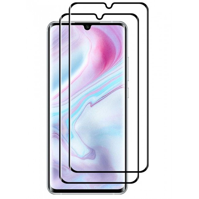 CATANES 2 Pack For Xiaomi Mi Note 10 Pro Screen Protector Tempered Glass Full Glue Back