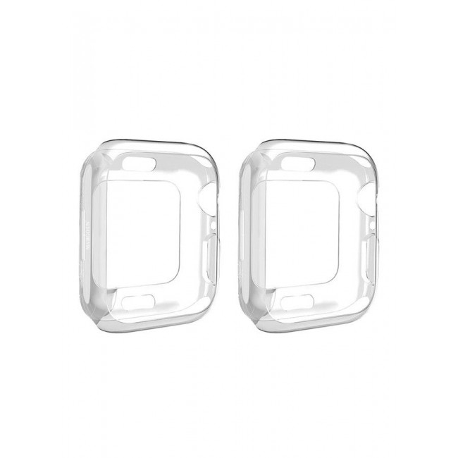 CATANES (for Watch 41mm) 2 Pack TPU Case Ultra Thin Soft TPU Shockproof Edge Case Cover Bumper Protector For 41mm Apple Watch Series
