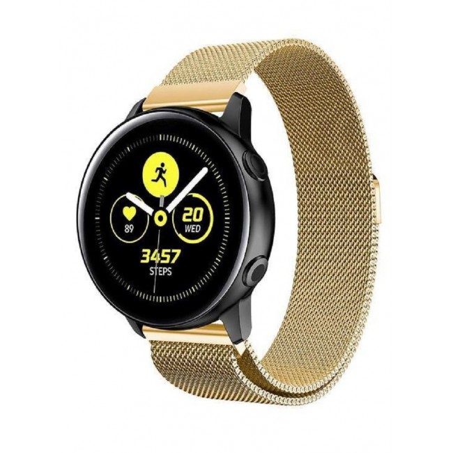 CATANES Milanese Stainless Steel 20mm size for Samsung Galaxy Watch 7, 6, 6 Classic, 5, 5 Pro, 4, 4 Classic and Active 2 - Gold