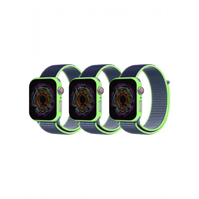 CATANES 3 Pack Nylon Sport Loop Band Compatible with Apple Watch Bands 38mm 40mm 41mm Women Men Braided Elastic Wristbands Replacement Band for iWatch Series 7 6 5 4 3 2 1 SE