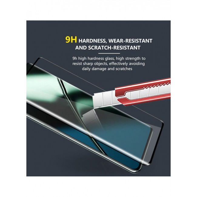 CATANES 2Pack for OnePlus 11 Screen Protector Tempered Glass 9H Curved Full Coverage Anti-Scratch Full Adhesive Bubble-Free 6.7 inch