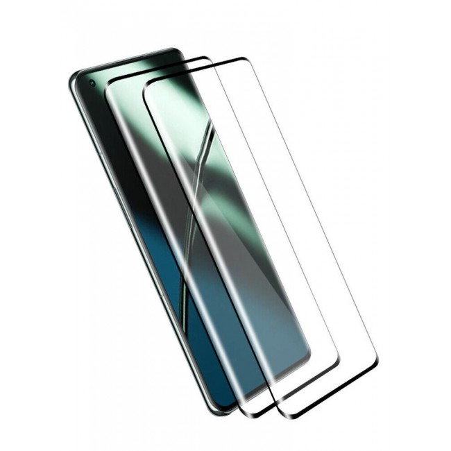 CATANES 2Pack for OnePlus 11 Screen Protector Tempered Glass 9H Curved Full Coverage Anti-Scratch Full Adhesive Bubble-Free 6.7 inch