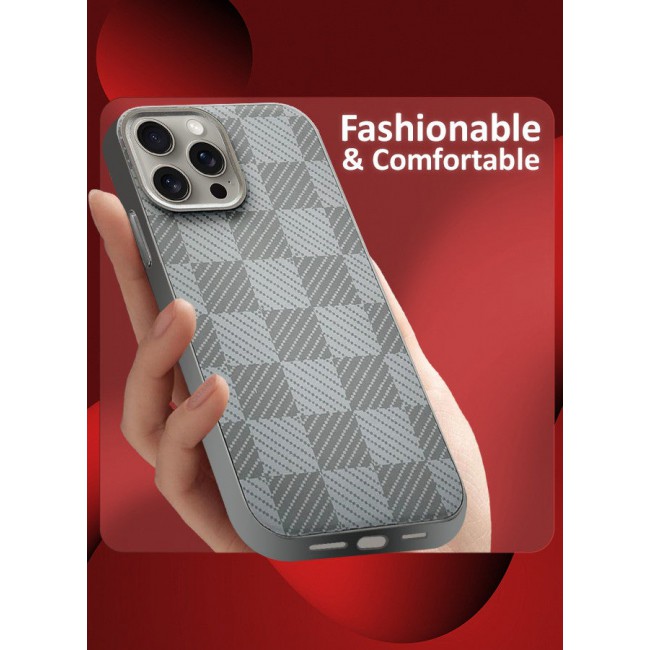 CATANES [for iPhone 15 Pro] Case Cover 2024 New Pattern Aramid Carbon Fiber Phone Case Slim & Light Design