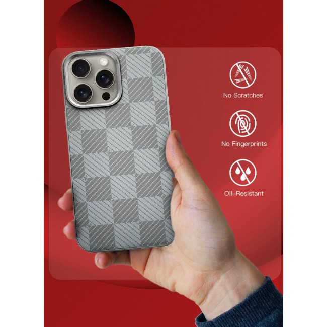 CATANES [for iPhone 15 Pro] Case Cover 2024 New Pattern Aramid Carbon Fiber Phone Case Slim & Light Design