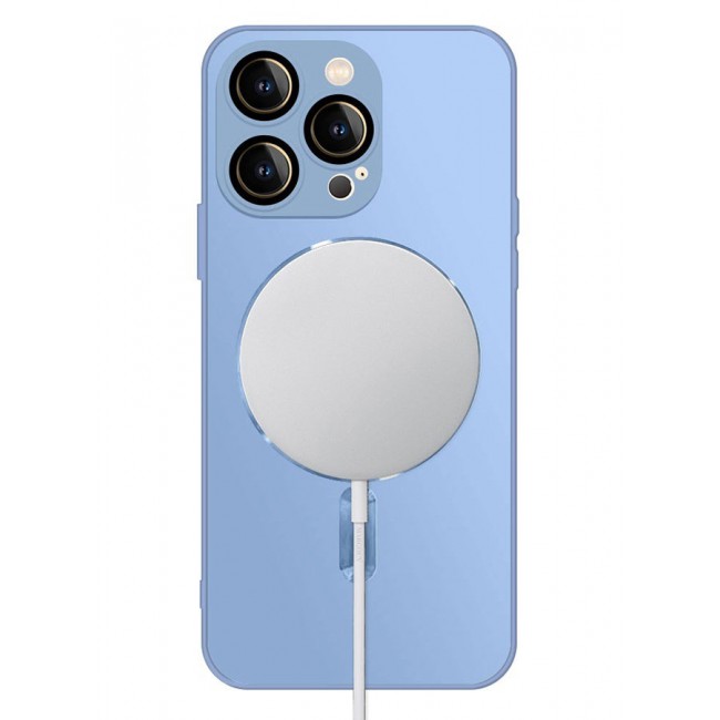 CATANES 2 Packs For iPhone 14 Pro Max Case and Screen Protector With MagSafe Built In High Grade TPU Material Light Blue