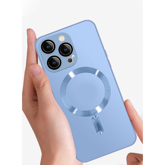 CATANES 2 Packs For iPhone 14 Pro Max Case and Screen Protector With MagSafe Built In High Grade TPU Material Light Blue