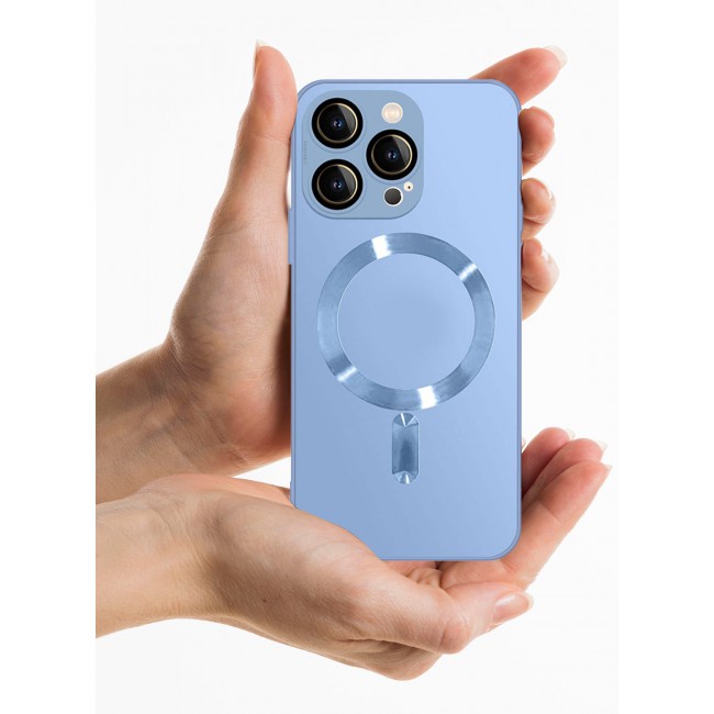 CATANES 2 Packs For iPhone 14 Pro Max Case and Screen Protector With MagSafe Built In High Grade TPU Material Light Blue
