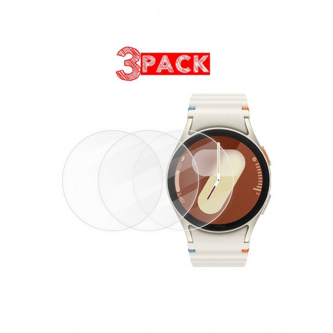 CATANES (for Samsung Galaxy Watch 7 44mm) 3 Pack Screen Protector Tempered Glass Anti-Scratch 9H Ultra-thin Screen Protector Protective Film Cover Accessories