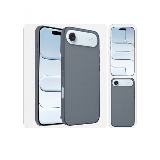 CATANES 2 Packs Case Cover for iPhone 17 Air - Sturdy Durable Ultra-Thin Case - Air Skin Line Design Transparent Back Cover - Drop Protection Cover with 3D Screen Protector - Midnight Blue