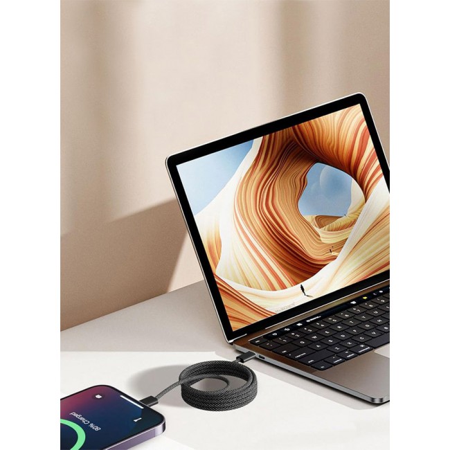 CATANES 2Packs Fast USB-C to USB-C Cable Premium Braided Fast Charging and Data Transfer, PD Supported 1m - Dark Grey & White