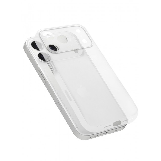 CATANES Air Skin Frosted Matte Case for iPhone 18 Pro Max with Camera Frame Protection - Stylish Ultra Slim Back Cover - Frosted Clear