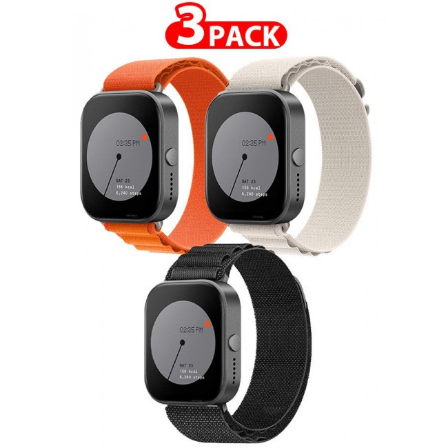CATANES ( for Nothing Watch Pro 22mm ) 3 Pack, Alpine Sport Strap Rugged Nylon Replacement Wristband for Men Women