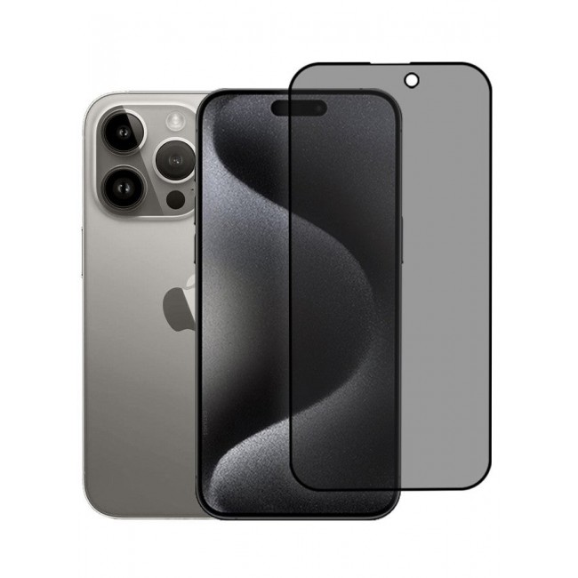 CATANES [iPhone 15 Pro Max] Privacy Screen Protector 9H Full Coverage Screen Tempered Glass Anti-Spy Bubble Free Case Friendly Screen Protector