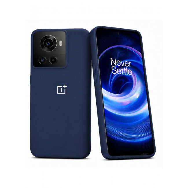 CATANES OnePlus 10R Case Silicone Cover Soft and Durable Comfortable to Grip Soft Flexible Rubber Protective Case Blue