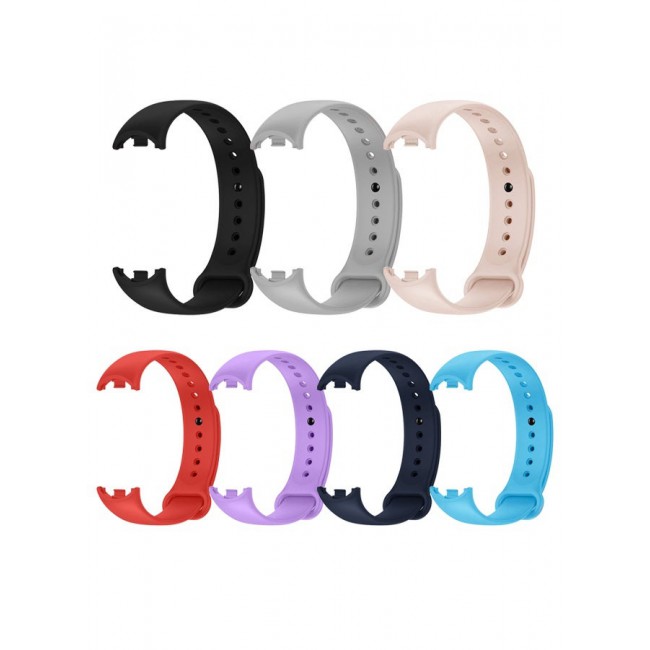 CATANES 7 Pack For Xiaomi Smart Band 8/9 Watch Bands Adjustable Comfortable Sport Replacement Strap for Xiaomi Mi Band 8/9 Wristband Bracelet Band for Women Men Multicolour