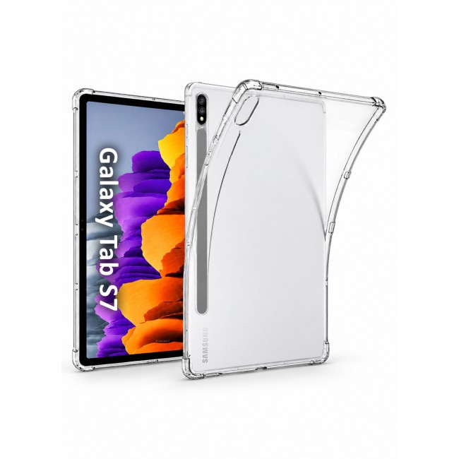 CATANES For Samsung Galaxy Tab S7 Transparent TPU Bumper Protective Case