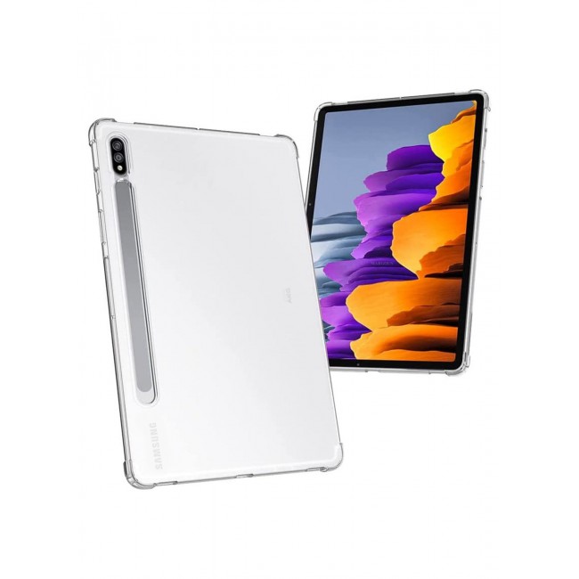 CATANES For Samsung Galaxy Tab S7 Transparent TPU Bumper Protective Case