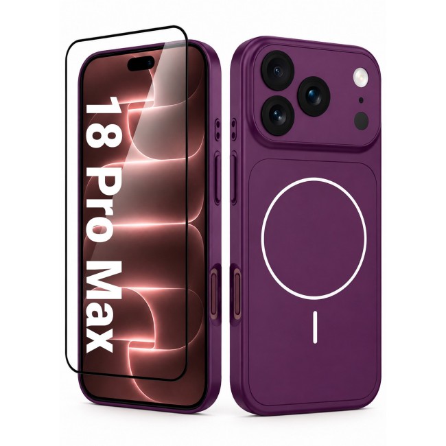 CATANES 2 Pack MagSafe Compatible Case for iPhone 18 Pro Max, Protective Bumper with Drop Protection & Lens Cover - Burgundy